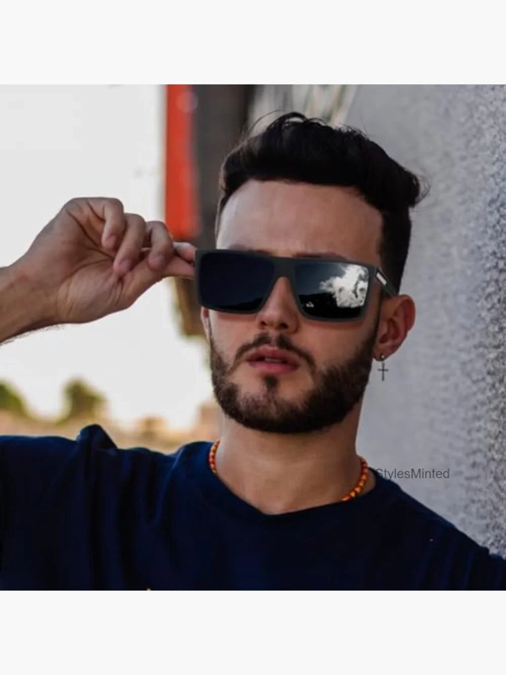 Men's Square Polarized Sunglasses UV Protection Driving